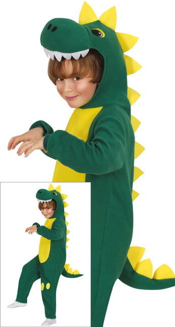 Costume de dinosaure vert enfant