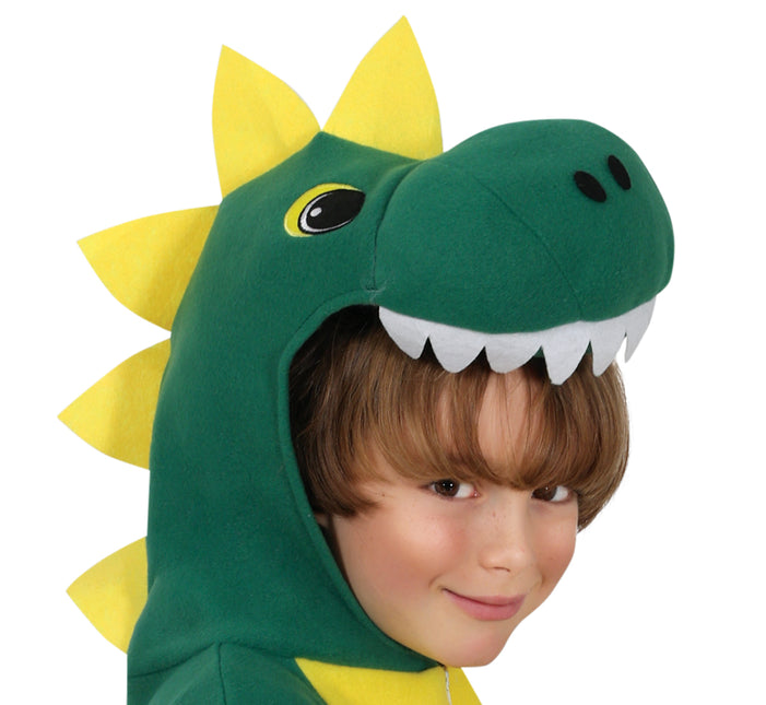 Costume de dinosaure vert enfant