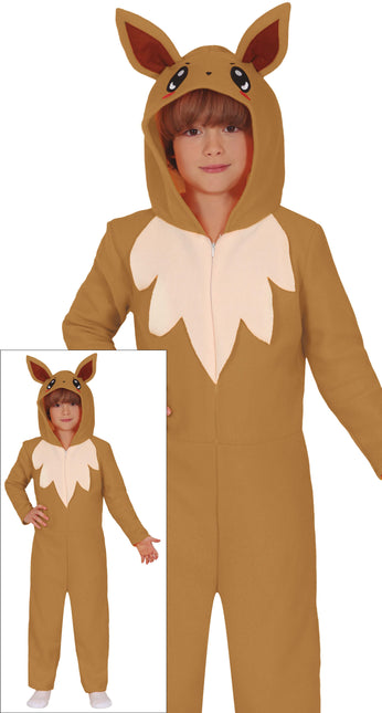 Fox Onesie Marron Beige Enfant