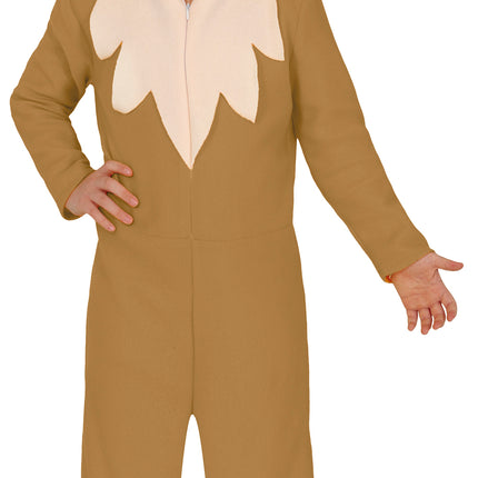 Fox Onesie Marron Beige Enfant
