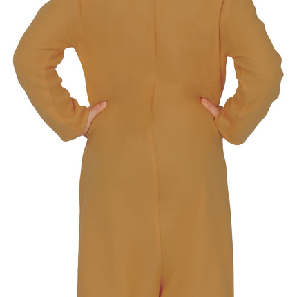 Fox Onesie Marron Beige Enfant