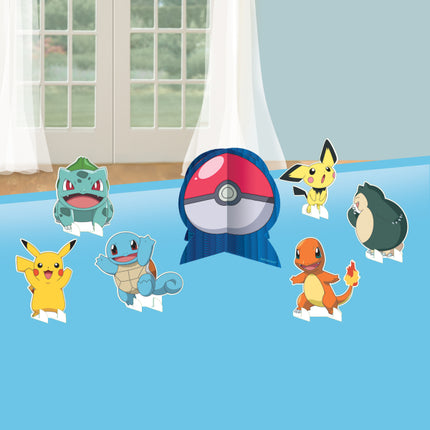 Set de décoration Pokemon coloré 17,cm 7 pièces