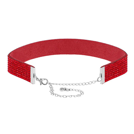 Collier ras-du-cou Crystal rouge