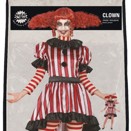 Horror Clown Halloween Costume Ladies
