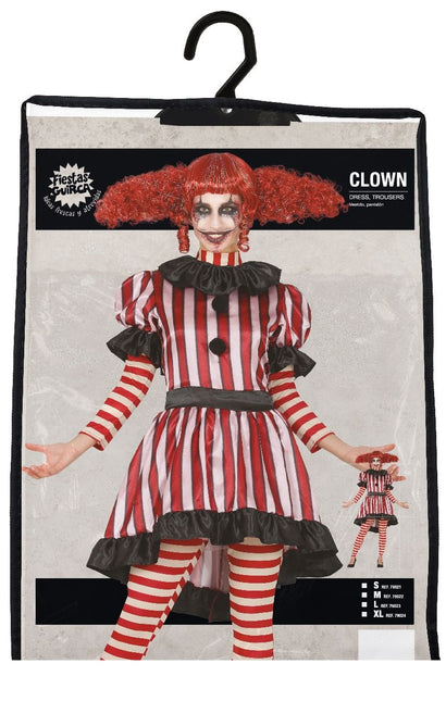 Horror Clown Halloween Costume Ladies