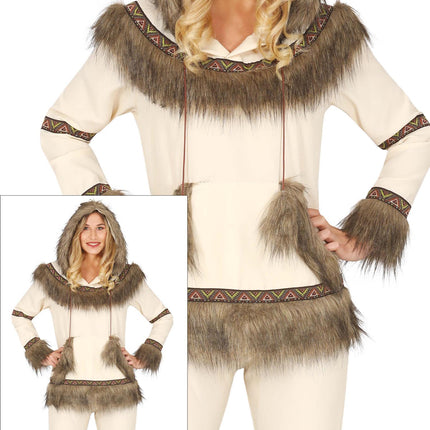 Costume d'esquimau blanc