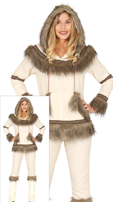 Costume d'esquimau blanc