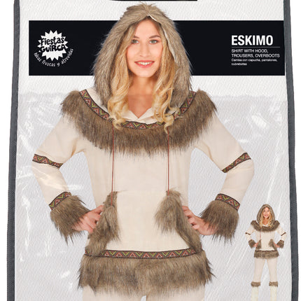 Costume d'esquimau blanc