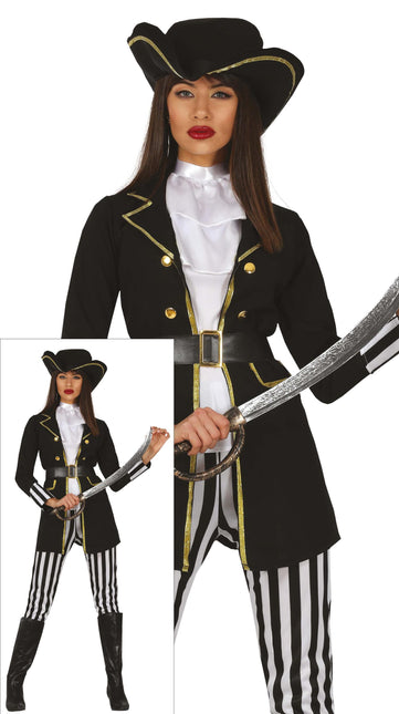 Costume de Pirate Dames Noir