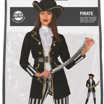 Costume de Pirate Dames Noir