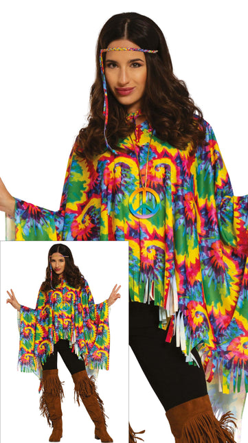 Hippie Poncho Costume M