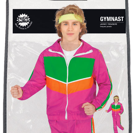 Combinaison de gymnastique rose