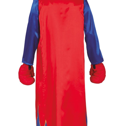 Costume de boxeur Rouge Bleu