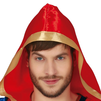 Costume de boxeur Rouge Bleu