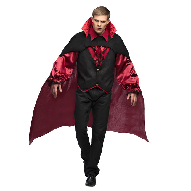 Costume d'Halloween Vampire Rouge Noir