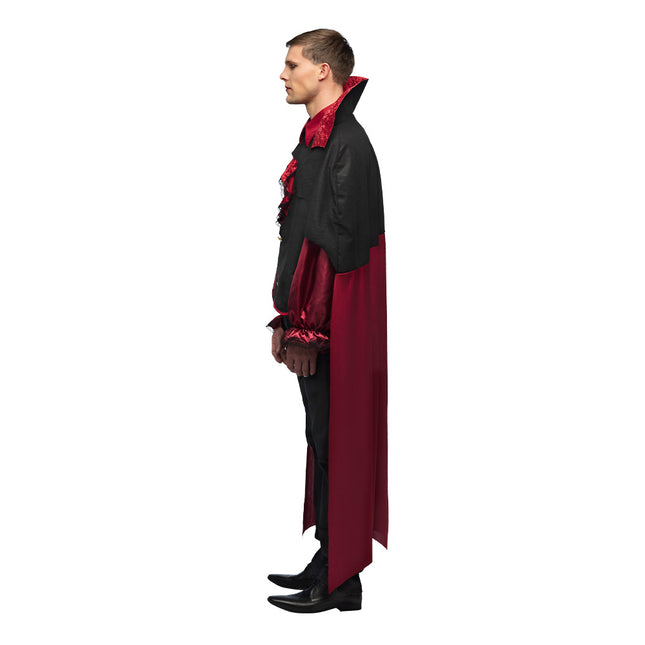 Costume d'Halloween Vampire Rouge Noir