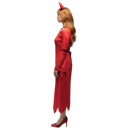 Robe d'Halloween Rouge Dames Diable