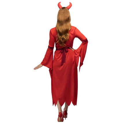 Robe d'Halloween Rouge Dames Diable