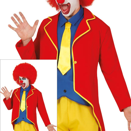 Costume de clown Rouge Bleu Jaune