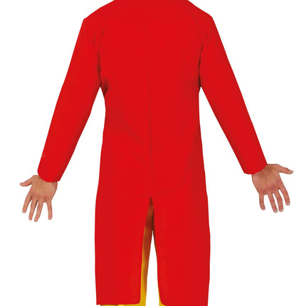 Costume de clown Rouge Bleu Jaune