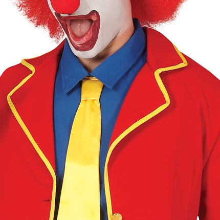 Costume de clown Rouge Bleu Jaune