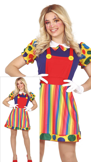 Robe de costume de clown pour dames