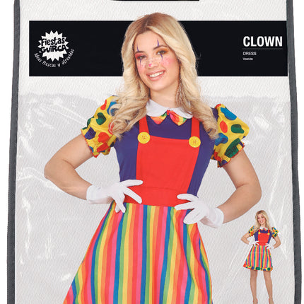 Robe de costume de clown pour dames