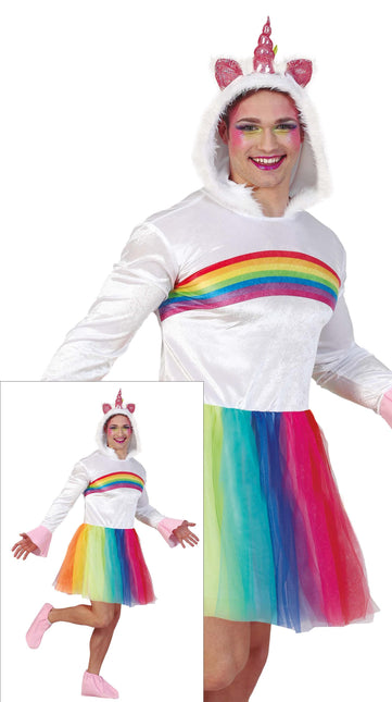 Costume de licorne arc-en-ciel