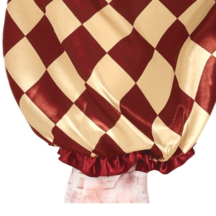 Horror Clown Halloween Costume Men Red