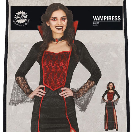 Costume d'Halloween Vampire Dames Rouge