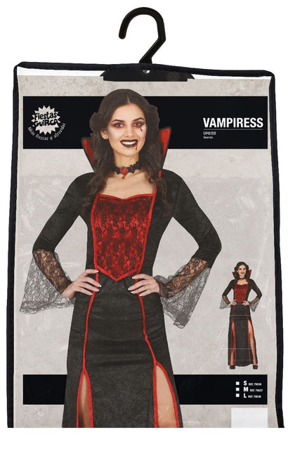 Costume d'Halloween Vampire Dames Rouge
