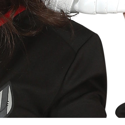 Costume d'Halloween de hockey sur glace Dames Rouge Noir
