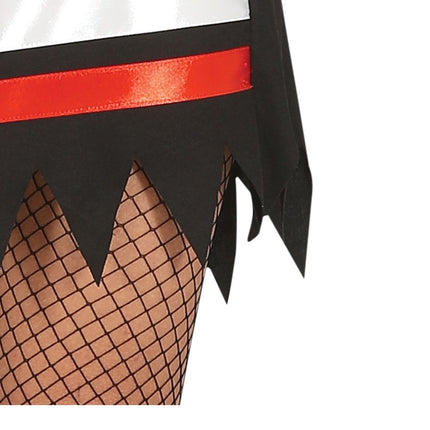 Costume d'Halloween de hockey sur glace Dames Rouge Noir