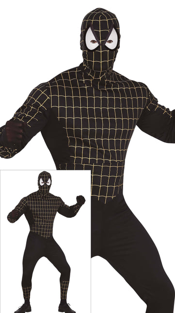 Costume Spiderman Homme Noir