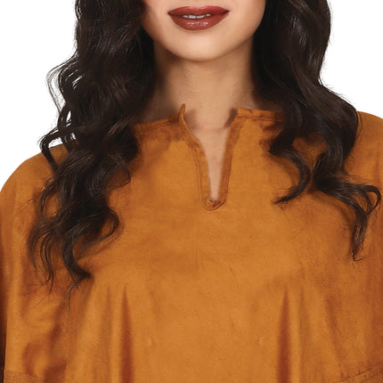 Poncho Ladies Brown M