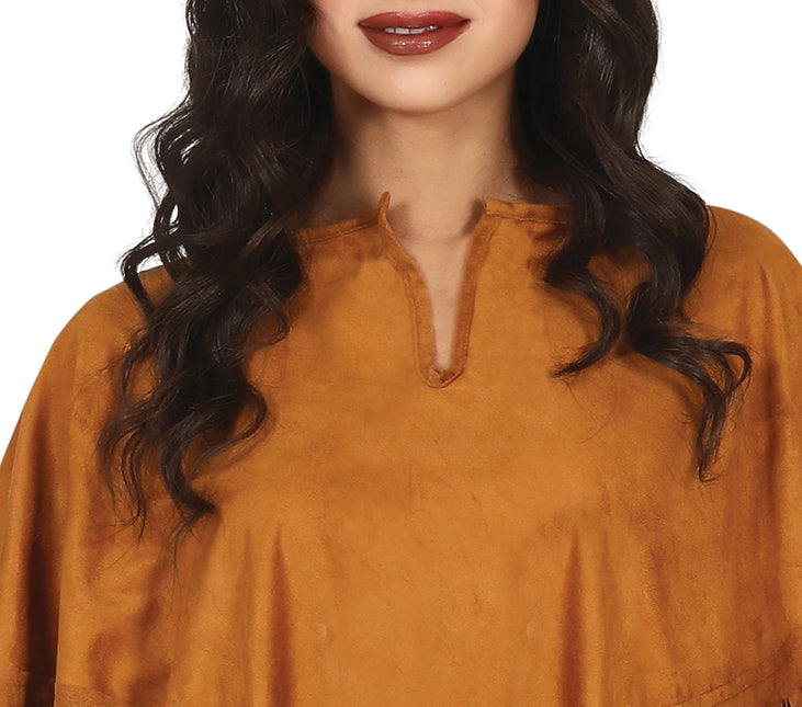 Poncho Ladies Brown M