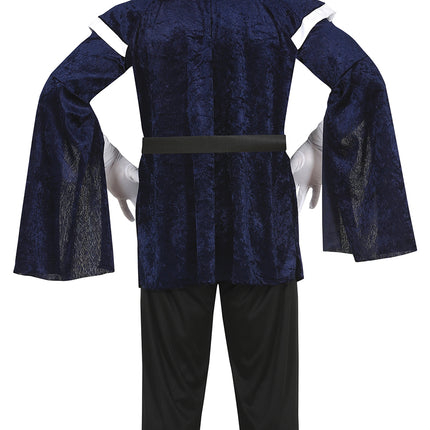 Costume de mousquetaire homme bleu