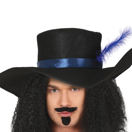 Costume de mousquetaire homme bleu
