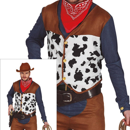Costume de cow-boy homme marron