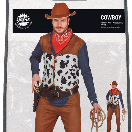 Costume de cow-boy homme marron