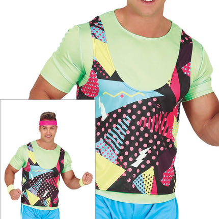 Costume d'athlète homme coloré