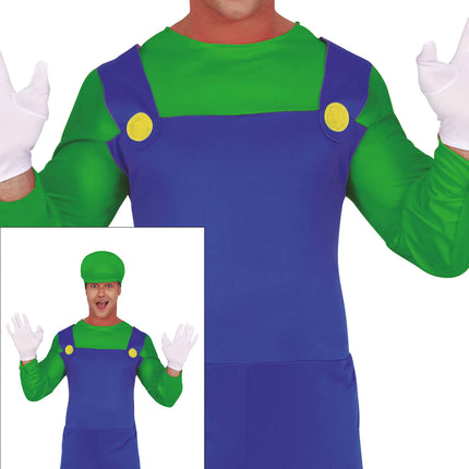 Costume Super Mario Homme Luigi