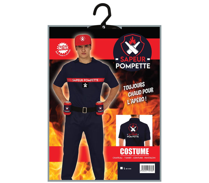 Sapeur Pompette Costume Homme L