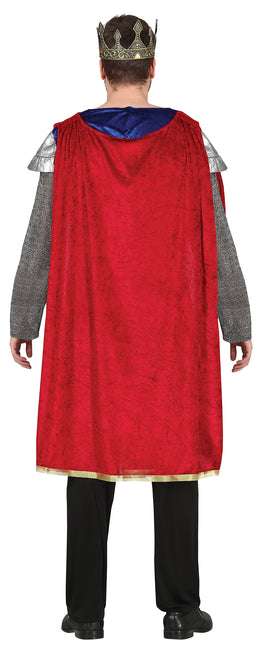 Costume de roi bleu homme