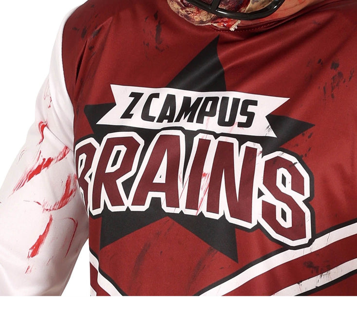 Costume d'Halloween homme zombie rugby