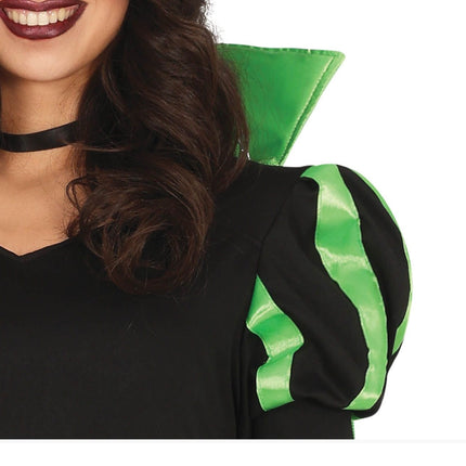 Costume d'Halloween de sorcière Vert
