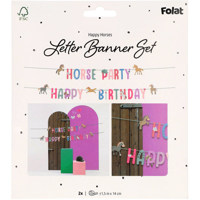 Joyeux anniversaire Letterslinger Joyeux chevaux 1.5m