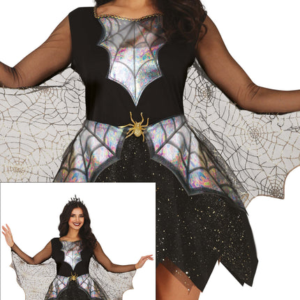 Robe d'Halloween Dames Toiles d'araignée et araignée
