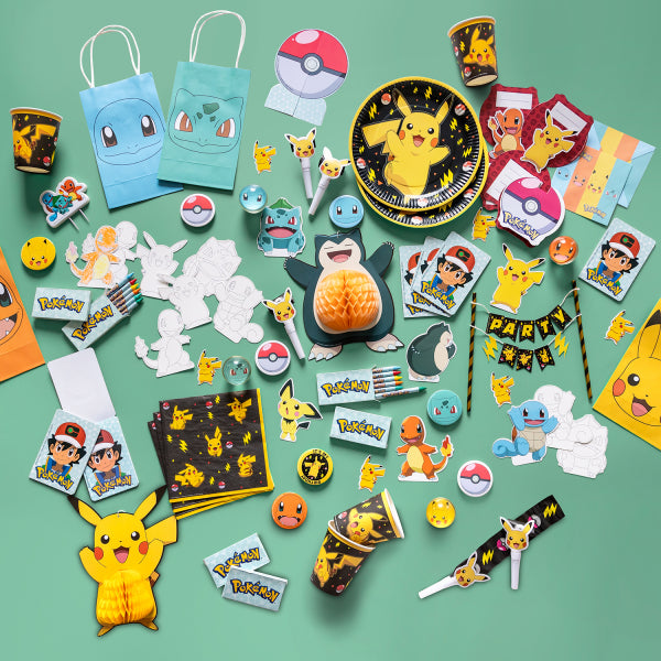 Set de décoration Pokemon coloré 17,cm 7 pièces