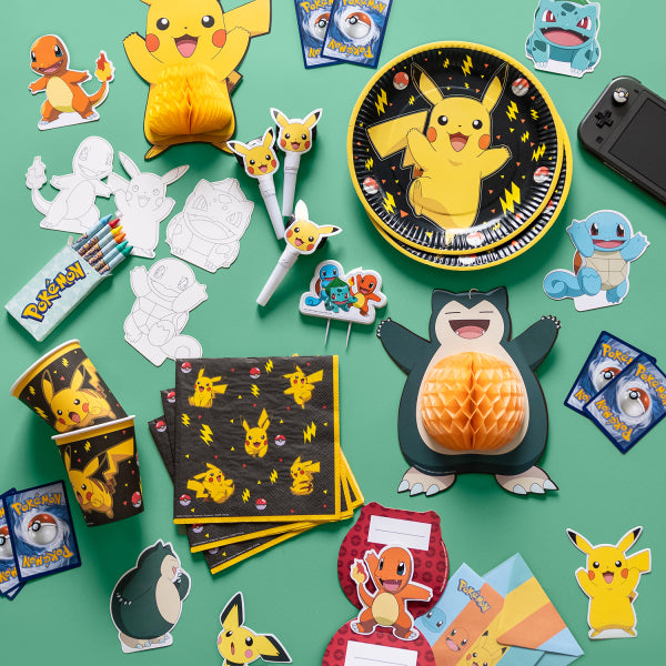 Set de décoration Pokemon coloré 17,cm 7 pièces